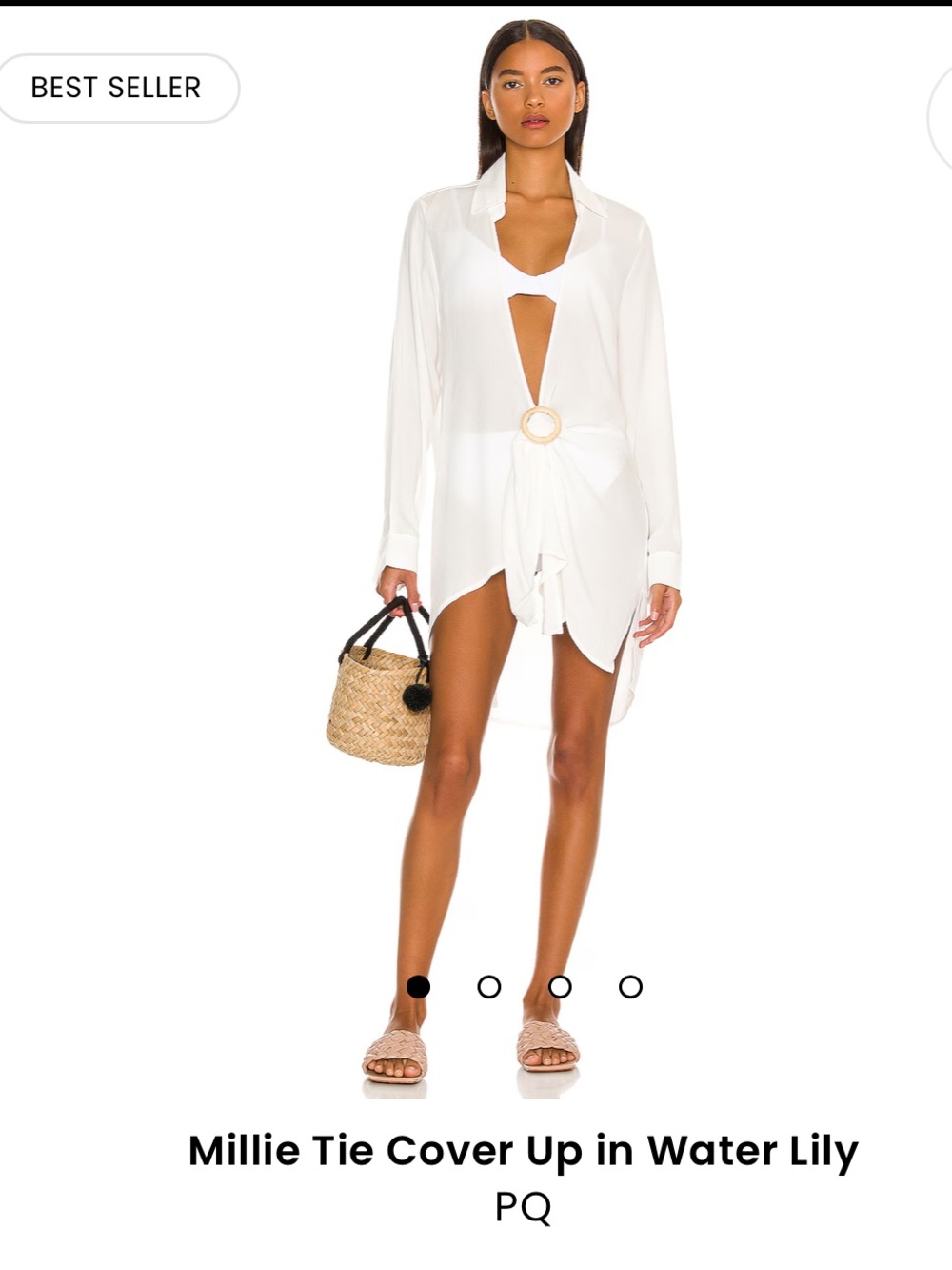PQ Swim Millie Tie Cover Up in White